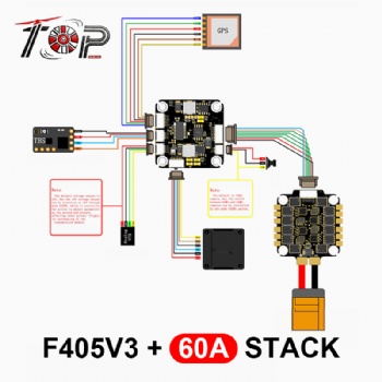 TOP F405V3+60A STACK 3-6S for FPV