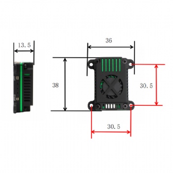 2.5W-5.8G VTX Drone Video Transmitter