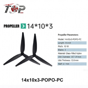 14x10x3-POPO-PC 3-Blade Propeller