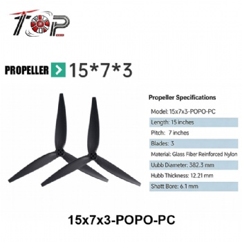 15x7x3-POPO-PC 3-Blade Propeller