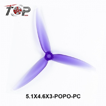 5.1X4.6X3-POPO-PC purple 3-Blade Propeller