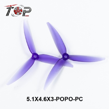 5.1X4.6X3-POPO-PC purple 3-Blade Propeller